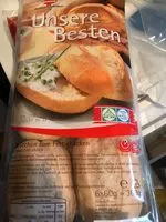Mängden socker i 6 brötchen zum fertigbacken