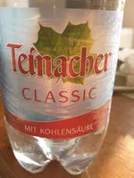 Mängden socker i Teinacher classic mit kohlensäure