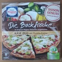 Mängden socker i Die Backfrische Käse Duo Mit Ricotta-crème - Wagner - 350G