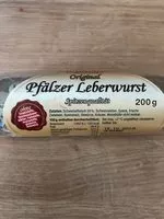 Mängden socker i Original Pfälzer Leberwurst