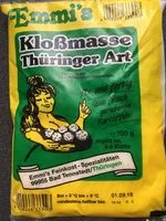 Mängden socker i Emmi's Kloßmasse Thüringer Art