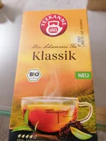 Mängden socker i Bio schwarzer Tee Klassik