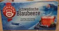 Mängden socker i Tee Schwedische Blaubeere