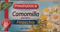 Mängden socker i Camomilla setacciata e finocchio