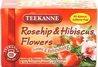 Mängden socker i Teekanne Rosehip & Hibiscus Flowers Tea X20