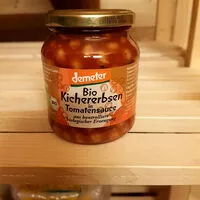 Mängden socker i Bio Kichererbsen in Tomatensauce