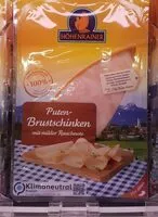 Mängden socker i Puten Brustschinken