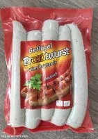Mängden socker i Geflügel Bratwurst