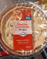 Mängden socker i Quiche Lorraine mit Speck