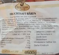 Mängden socker i Fruchtsaftbären