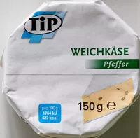 Mängden socker i Weichkäse Pfeffer