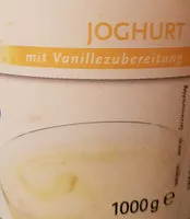 Mängden socker i Joghurt mit Vanillezubereitung