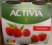 Mängden socker i Activia Himbeere