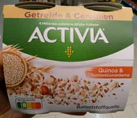 Mängden socker i Activia quinoa et graines de tournesol