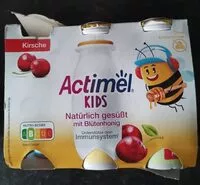 Mängden socker i Actimel Kids Kirsche