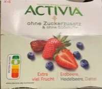 Mängden socker i Activia sans sucre