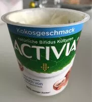 Mängden socker i Activia kokosgeschmack
