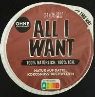 Mängden socker i All I want