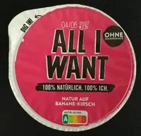 Mängden socker i All i want