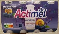 Mängden socker i Actimel Heidelbeere