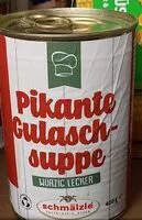 Mängden socker i Pikante Gulaschsuppe