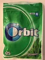 Mängden socker i Orbit Spearmint torebka