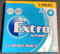 Mängden socker i Wrigley Extra Peppermint 3PK