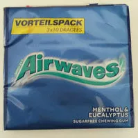 Mängden socker i Airwaves Menthol & Eucalyptus 3x10er Multipack