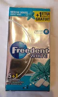 Mängden socker i Freedent white menthe douce mp 5 + 1 étui gratuit