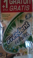 Mängden socker i Freedent - White - Menthe Verte