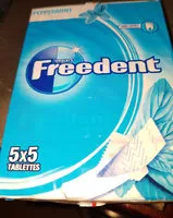 Mängden socker i 5X5 Sticks FDT Menthe Forte Freedent