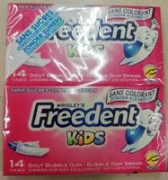Mängden socker i Freedent Kids