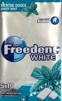 Mängden socker i Freedent white menthe douce