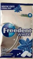 Mängden socker i Freedent white menthe forte