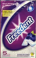 Mängden socker i Freedent myrtille
