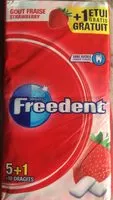 Mängden socker i Freedent gout fraise et menthe