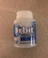 Mängden socker i Orbit professional mints