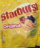 Mängden socker i Starburst Original Fruit Chews