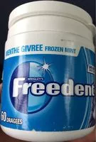 Mängden socker i Freedent menthe givrée