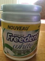 Mängden socker i Freedent white menthe verte