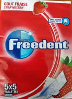 Mängden socker i Chewing-gum sans sucres au goût fraise
