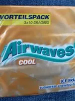 Mängden socker i Airwaves Cool Ice Fruit 3x10er Multipack