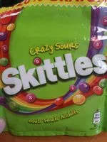 Mängden socker i Skittles crazy sours