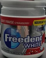 Mängden socker i Freedent white goût fraise