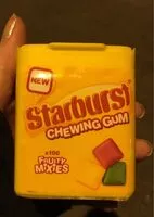 Mängden socker i Starburst chewing gum fruity mixies