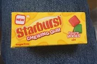 Mängden socker i Starburst chewing gum