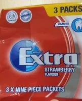 Mängden socker i Extra strawberry flavour gum