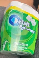 Mängden socker i Chicle orbit hierbabuena
