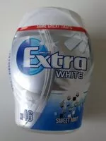 Mängden socker i Chewing-gum Extra White Sweet Mint
