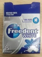 Mängden socker i Freedent white